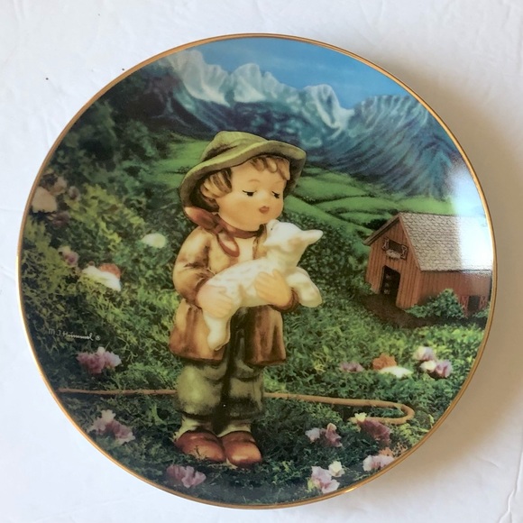 MJ Hummel Collector Plate, Danbury Mint “Lost Sheep” Plate No. TU4673 - Picture 2 of 4